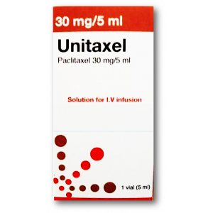 UNITAXEL 30 MG / 5 ML ( PACLITAXEL ) CONCENTRATE FOR DILUTION FOR IV INFUSION 5 ML VIAL